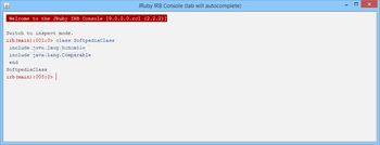 JRuby screenshot