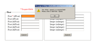 JS Auto Form Validator screenshot