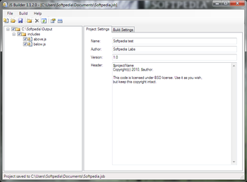 JS Builder screenshot