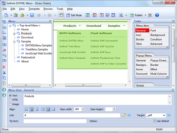 JS Image Scroller and DHTML Menu Suite screenshot