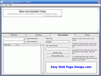 JS Menu Maker screenshot 2