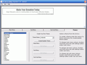 JS Menu Maker screenshot 3