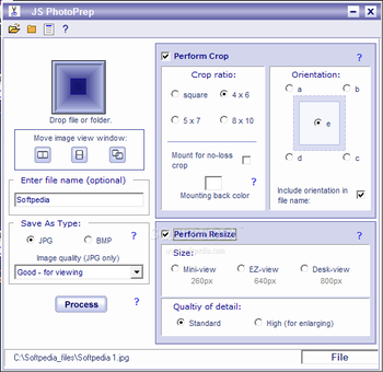 JS PhotoPrep screenshot