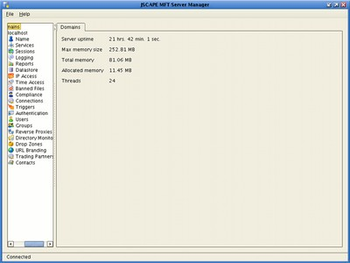 JSCAPE MFT Server screenshot