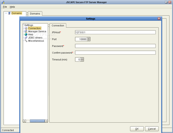 JSCAPE Secure FTP Server screenshot