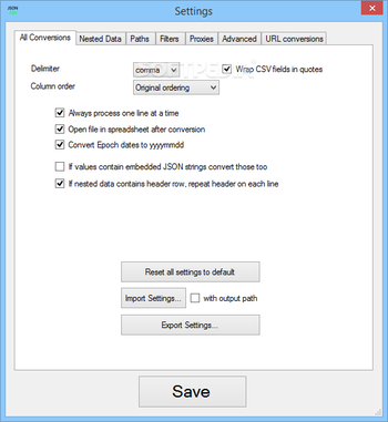 JSON-CSV.com Desktop Edition screenshot 8