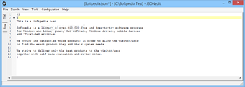 JSONedit screenshot