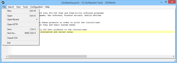 JSONedit screenshot 3