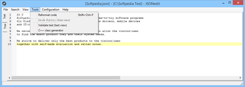 JSONedit screenshot 5