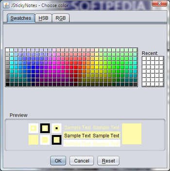JStickyNotes screenshot 2