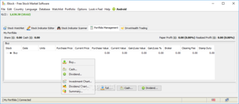 JStock screenshot 5