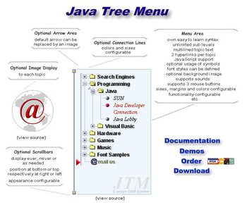 JTM - Java Tree Menu screenshot 2