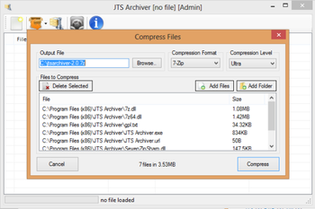 JTS Archiver screenshot