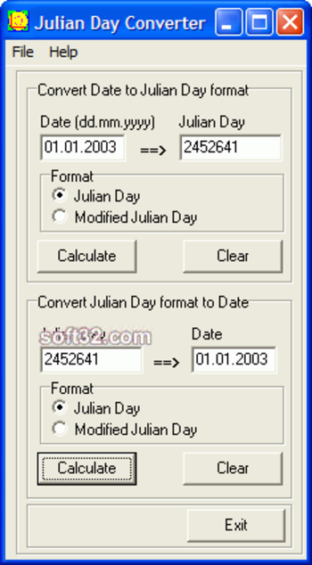 Julian Day Converter screenshot 3