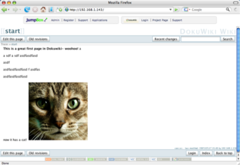 JumpBox for DokuWiki Wiki System screenshot