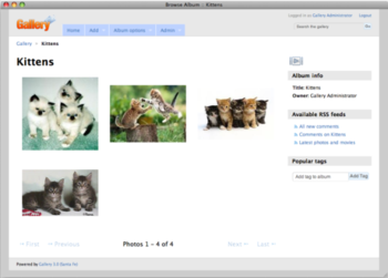JumpBox for Gallery 3.x Photo Management screenshot