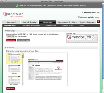 JumpBox for MindTouch Core Enterprise Collaboration screenshot