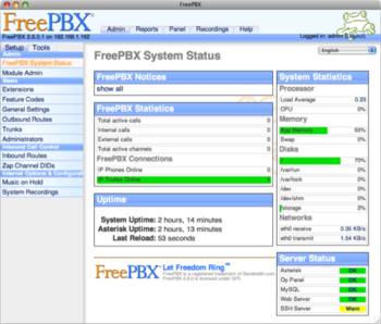 JumpBox for the Asterisk Telephony System screenshot