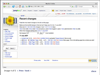 JumpBox for the MediaWiki Wiki System screenshot 3