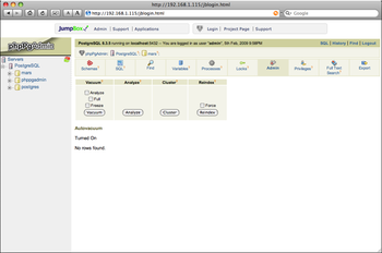 JumpBox for the PostgreSQL Relational Database Management System screenshot 3