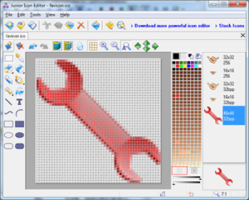 Junior icon Editor screenshot