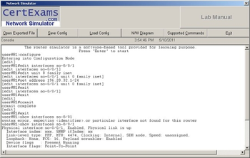 Juniper Simulator with Designer-JNCIA screenshot