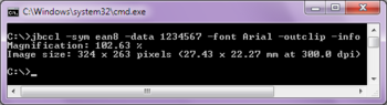 Just Barcodes CL screenshot