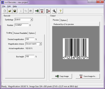 Just Barcodes screenshot