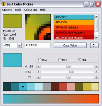 Just Color Picker screenshot