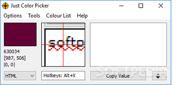 Just Color Picker screenshot