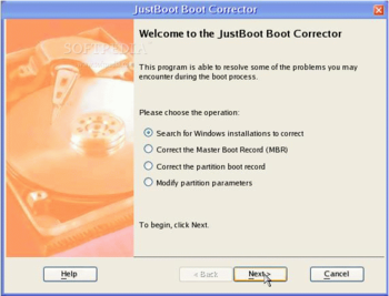 JustBoot Boot Corrector screenshot