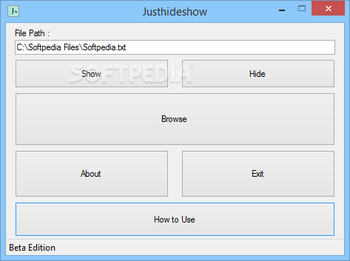 Justhideshow screenshot