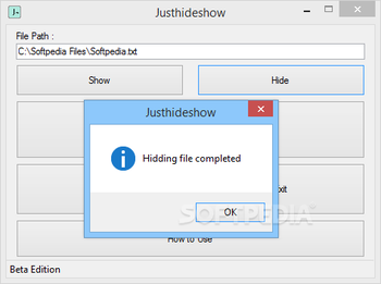 Justhideshow screenshot 2