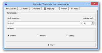 Justin.tv / Twitch.tv live downloader screenshot 5