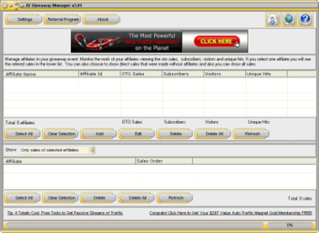 JV Giveaway Manager screenshot