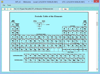JVP Periodic Table screenshot