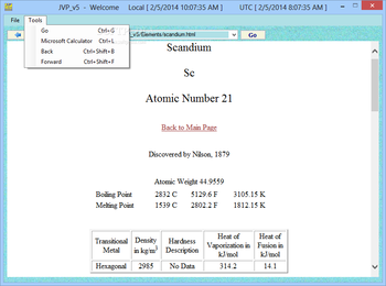 JVP Periodic Table screenshot 3