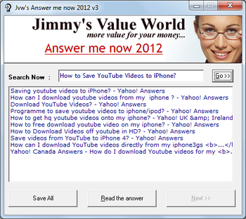 Jvw's Answer Me Now screenshot