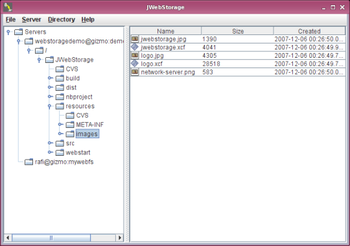 JWebStorage screenshot