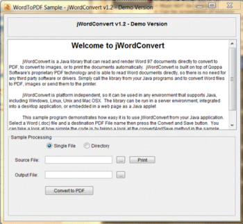 jWordConvert screenshot