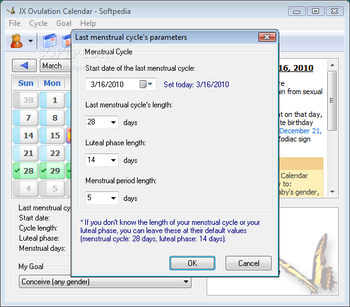 JX Ovulation Calendar screenshot 2
