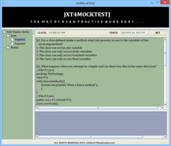 Jxt4MockTestJ screenshot