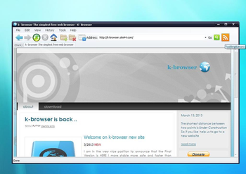 K-Browser screenshot