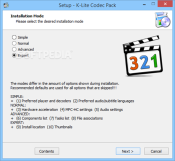 K-Lite Codec Pack Basic screenshot