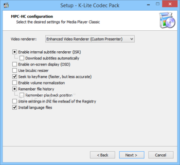 K-Lite Codec Pack Full screenshot 5