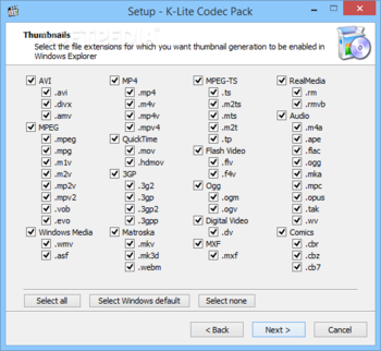 K-Lite Codec Pack Standard screenshot 10