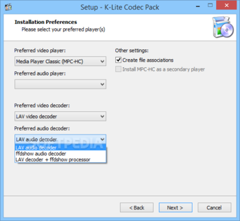 K-Lite Codec Pack Standard screenshot 4