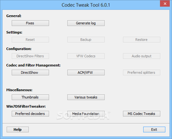 K-Lite Codec Tweak Tool screenshot