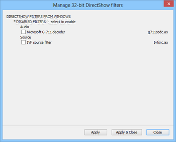 K-Lite Codec Tweak Tool screenshot 4