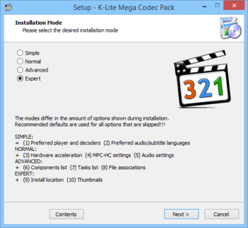 K-Lite Mega Codec Pack screenshot